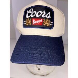 Coors Banquet Yellow Blue Rope Snapback Hat American Needle Adjustable Men